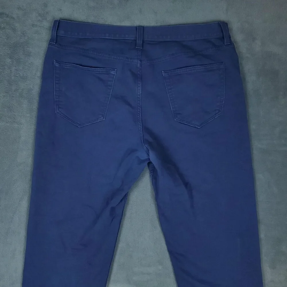 Banana Republic Pants Mens 36x28 Blue Traveler Athletic Tapered Stretch Chino